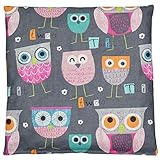 Kirschkernkissen 20x20cm EULE GRAU ; Wärme + Kältetherapie ; Körnerkissen Kirschkernkissen 20x20cm EULE GRAU ; Wärme + Kältetherapie ; Körnerkissen