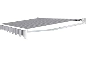 TERRE JARDIN Markise, manuell, 3,95 x 3 m, gestreift