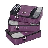 eBags Medium Packing Cubes - 3pc Set (Aubergine)
