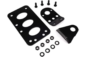 F SEASON Licence Support Plaque D'immatriculation Kit Support latéral Moto Feu arrière Fer Support de Plaque d'immatriculation pour Harley Chopper Bobber