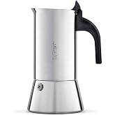Bialetti Venus Italian Espresso Coffee Maker (Non-Induction), 2 Cups, Steel, Silver