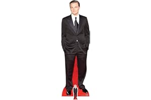 Star Cutouts Ltd CS705 Leonardo Dicaprio Black Suit Height 183cm Lifesize Cardboard Cutout Perfect for Birthdays, Gifts, Parties & Fans, Di Caprio