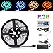 Produktbild LED Strip 5m, Sunnest deko weihnachten RGB 5050 SMD led Stripes mit 300 LEDs 20 Farbe wasserdicht Led Streifen Farbwechsel inkl. Netzteil, Fernbedienung, Empfänger und Stromkabel Weihnachtsgeschenke