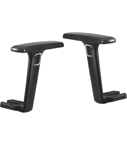 Paire De Rechange Accoudoirs Chaise Bureau Universels 24x8.5 Cm - TPU Antidérapant, Trous De Montage
