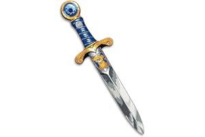 Liontouch - Pugnale con Leoncino in Gommapiuma, Blu | per Bambini età 3-6 Anni - 35 Cm | Pugnale Medievale Tascabile con Gemma per Giochi di Ruolo | Arma Sicura e Accessorio per Costumi da Cavaliere