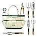 Produktbild GardenHOME 8-teiliges Set – 5 robuste Werkzeuge aus Aluminiumguss mit ergonomischen Griffen, praktische Garten-Aufbewahrungstasche, eine Gartenschere und eine Rolle Pflanzenbinden (HG1915)