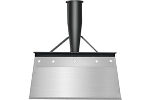SUNSIOU Pelle Jardinage, Outillage de Jardin, Pelle de Nettoyage Multifonctionnelle, Dispositif de Désherbage, Grattoir à Percussion, pour Espace Extérieur, Maison, Ferme(21 cm sans Poignée en Bois)