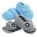 kilofly Socks Baby Boy Newborn Infant Hand Crochet Shoes Booties, Set of 2