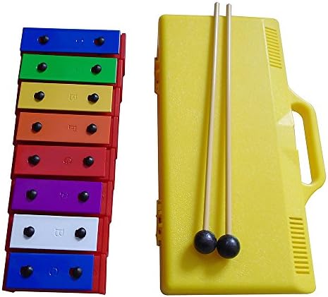 CiCi Baby Kid's Glockenspiel Xylophone 8 Colorful Notes Musical Percussion Instruments Toy for Baby Toddler Children (Each Note Is Separated)