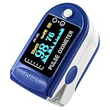 niceEshop(TM) Finger Pulse Oximeter Finger Oxygen Meter with Pulse Rate Monitor LED Display, Blue