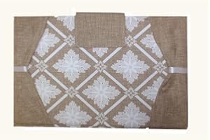 Russo Tessuti Copriforno Copri Forno Fornetto Fantasia Vietri Mattonella Maiolica Azuletas -Beige