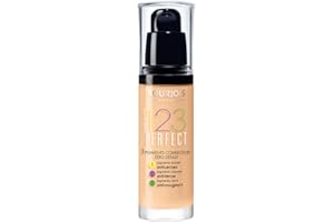Bourjois - Fond de Teint 1.2.3 Perfect - 3 en 1 : Anticernes, Anti-Terne et Anti-Rougeurs - Fini Semi-Mat - Formule Anti-Brillance et Hydratante - 54 Beige 30ml