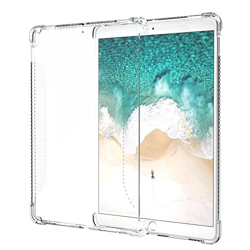 MoKo Hülle für iPad Pro 10.5 Zoll 2017 - Soft Flexible TPU Kristall Klar Schale Schutzhülle Stoßdämpfung Crystal Case Cover Durchsichtig für Apple iPad Pro 10.5 Tablet, Transparent