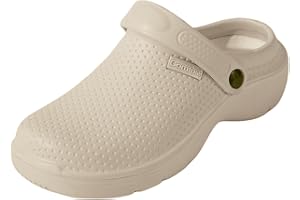 R-ISLAND Sabots sanitaires pour femme, adulte, fabriqués en EVA, antidérapants et légers, parfaits pour le travail hospitalier et clinique.