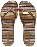 Bequeme, weiche Laufsohle Ipanema Damen Kirei Silk IV FEM Zehentrenner, Mehrfarbig Gold/Brown 9162, 41/42 EU