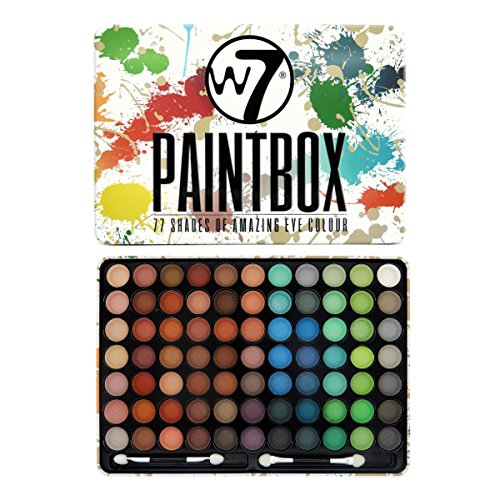 w7 Paintbox - Make up palette aus 77 lidschatten, 1er Pack (1 x 500 g)