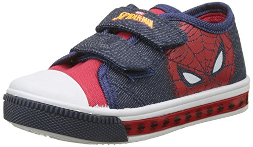 Spiderman Boys Kids Low Sneakers, Zapatillas para Niños, Varios Colores (H.Red/M.Blue/Navy), 30 EU