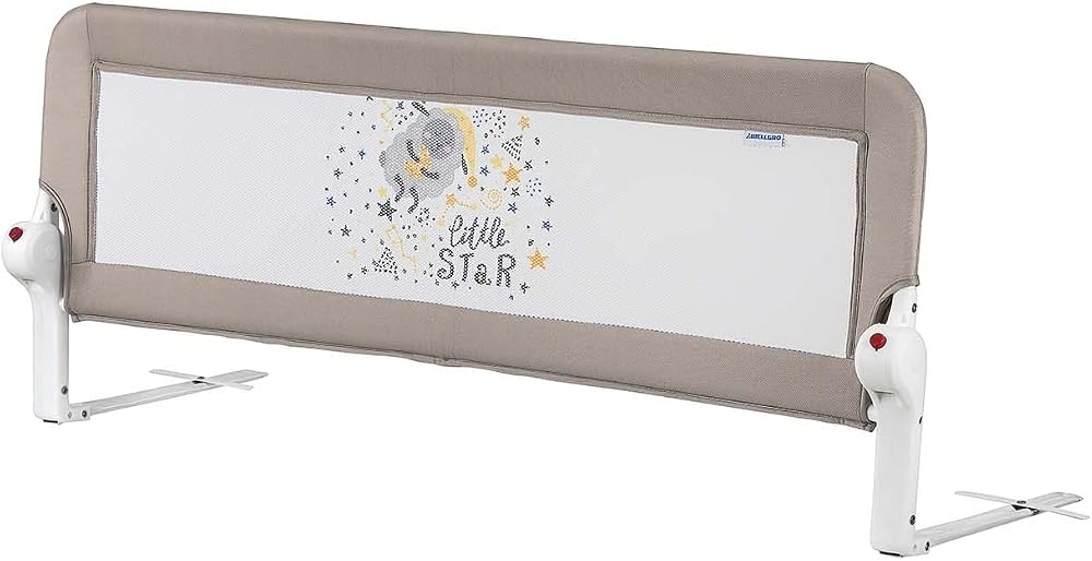 Wellgro 120 * 50 cm Yatak Bariyeri, Yatak Korkuluğu (gri)