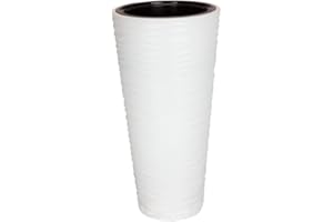 Pot de fleur Sahara Slim 30 cm en blanche couleur