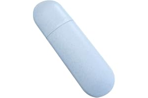 Pejoye Custodia per Spazzolino da Viaggio Eco-Friendly Materiale in Paglia di Grano Supporto per Dentifricio Senza Coperchio in Plastica per Spazzolino Custodia per Tazza D'acqua