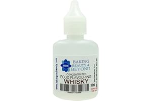 Baking Beauty and Beyond Concentrated Food Flavouring Oil - Dozens of Professional Quality Food Grade Flavouring Oil for Candy Making, Baking, Cooking, Lip Balm and Lip Gloss - Whisky (30ml)