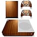 Produktbild Morbuy Xbox ONE S Design Folie Skin Vinyl Aufkleber Sticker für Microsoft Xbox ONE S Konsole + 2 Controller Skins Set (Holz Braun)