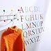 Childrens Alphabet Wall Stickers, 26 stickers A-Z, Harlequin Brights