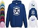 Hat-Trick Designs Everton Football Baby/Kids/Childrens Hoodie Sweatshirt-7-8Yrs-Royal Blue-Born & Bred-Unisex Gift