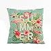 Produktbild Kissenbezüge Longra Leinen 43cm*43cm Blumen Rasen Muster Kissen Sofa Taille Throw Kissen Cover Home Decor Dekorative Kissenbezüge Kissenhülle (D)