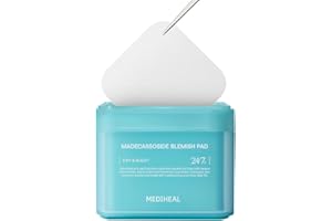 MEDIHEAL Madecassoside Toner Pads - z Centella Asiatica do leczenia niedoskonałości i poprawy nierównego odcienia skóry - wegańska tkanina z gazy, 100 podkładek