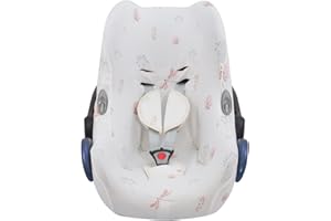 JYOKO Kids Funda de algodón para Silla de Coche Compatible con Maxi Cosi Cabriofix, Portabebe gr 0 (Dragonfly)