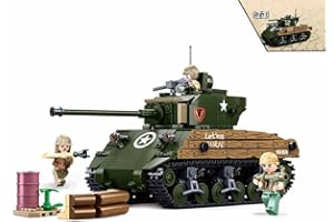 Sluban Klemmbausteine WWII M4A3 (76W) Medium Tank, M38-B1110