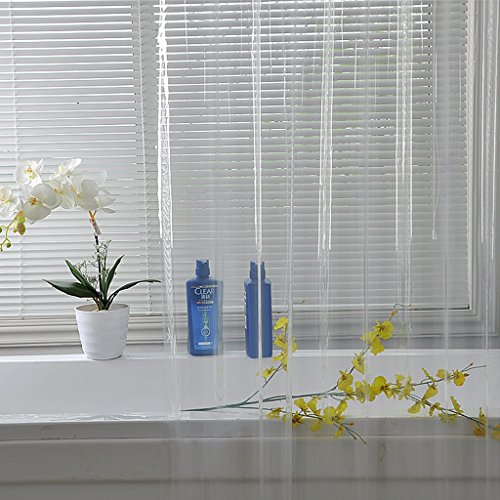 Badezimmerzubehör Hochwertiger Duschvorhang Wasserdichter Duschvorhang – Transparent Weiß ( größe : 150 wide*180 high ) - 4