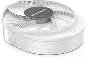 Surakey Attrape-mouches électrique, tueur de mouches rotatif, en plastique rechargeable pour la maison, l'hôtel, l'extérieur