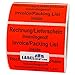 Produktbild Labelident Warnetiketten (51 x 25 mm) - Rechnung/Lieferschein innenliegend! Invoice/Packing List inside - 3000 Versandaufkleber auf Rolle, Papier leuchtrot, permanent haftend