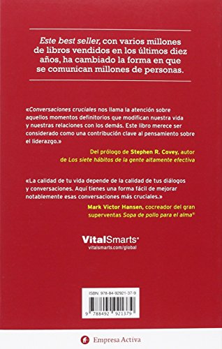 Livres Couvertures de Conversaciones Cruciales / Crucial Conversations: Nuevas Claves Para Gestionar Con Exito Situaciones Criticas / Tools for Talking When Stakes Are High