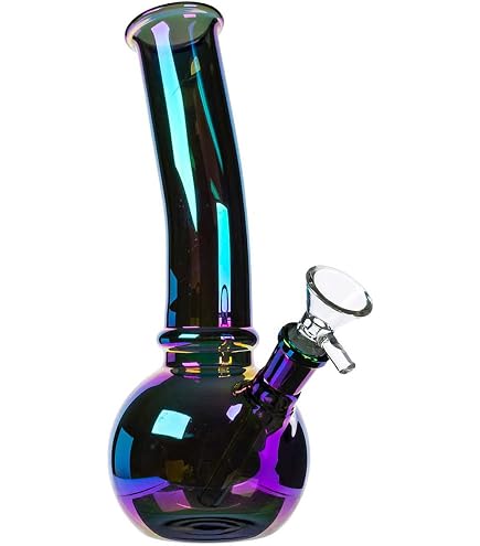 Weedness Bong Vetro Chillum 18,8 mm Fessura 14 cm - Accessorio Shillum Testa Adattatore Beccuccio Steckchillum Raccordo