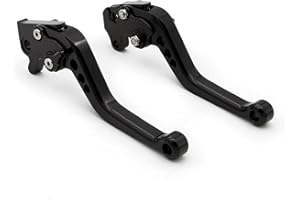 NICEDOLL Leve freno frizione CNC adatte per RE Classic 350 350cc Meteor 2021-2022, Super Meteor 650 2023, Hunter 350 HNTR 2022-2024 Nero Corto