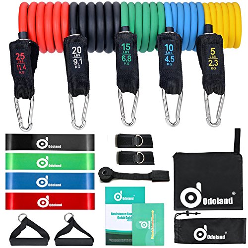 Set D'élastiques De Musculation Odoland, Lot De Bandes D'exercice, Neuf