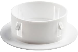 ReachMall Cubierta decorativa del agujero de la pared, 40-100m m cubierta del agujero del aire acondicionado tapa redonda de la ventilación (80mm), HJ0L9J0UQT4I755TC31B0GN5S