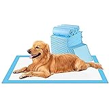 (33 x 45) 20 sliprar, absorberande hygieniska mattor för hundar och husdjur, blå