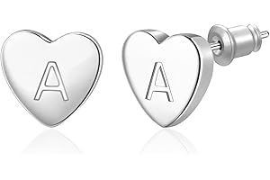 MISS CHIPMUNK Valentines Day Gifts for Her - Heart Stud Earrings for Girls Women- 14K Gold Plated Hypoallergenic Little Heart Earrings for Birthday Gifts