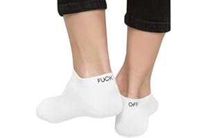 Haven Shop Damen Herren Unisex Boots-Socken, Fluoreszenz, lustige Buchstaben-Print, kurze Knöchelsocken, Polyester, Baumwolle, atmungsaktiv, Hip Hop, einfarbig weiß