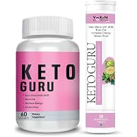 Vokin Biotech Keto Guru Tablets for weight loss 60 Tablets (Pink) (Keto Guru With Effervescent Water Soluble)