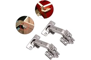 KAFENDA Cerniera angolare a 135 gradi con anta angolare pieghevole a vite cerniera nascosta combinazione di mobili da cucina cerniera ad angolo 2 pezzi