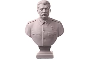 DANILA-SOUVENIRS Radziecki rosyjski przywódca ZSRR Józef Stalin marmur biust statuetka rzeźba 16 cm