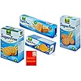 Gullon Sugar Free Biscuits Plain Assortment x 4 Diabetic friendly Types with zamfoods nutrition pack- Maria, Shortbread, Fibre & Digestive on christmas, mothers & Fathers days gift pack (1 Bundle)