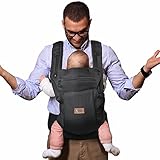 Anpassbare Passform für Ihren Körper: Tragen Sie sie, wie Sie wollen - mit einem einstellbaren Sitz, Beinöffnungen, Gurten, Schnallen, einem Bauchgürtel und einer Kapuze, um Ihr Baby vor Sonne und Wind zu schützen