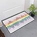 Produktbild Kinhevao Hund Fußmatte, Musik Regenbogen Digital Style Equalizer Verstärker Aufnahmegeräte Nachtclub Disco Thema, Rustikale Wohnkultur, Multicolor Badematte