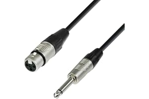 Adam Hall Cables 4 STAR MFP 0150 - Cable de Micro REAN de XLR hembra a Jack 6,3 mm mono 1,5 m